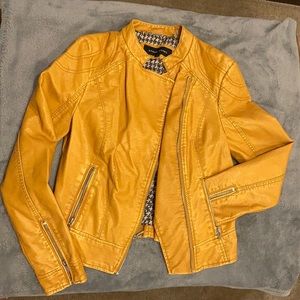 Faux leather jacket